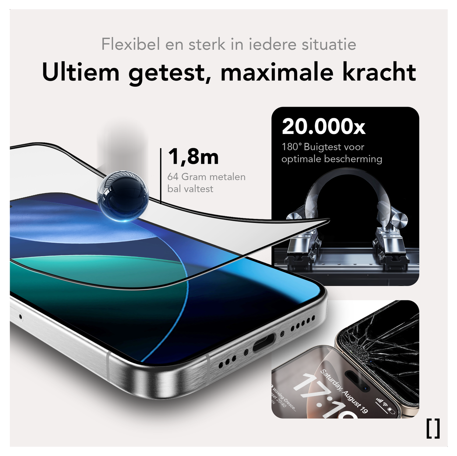 iPhone 17 Starter Kit - Hoesje, Screenprotector 2st & Oplader afbeelding 12