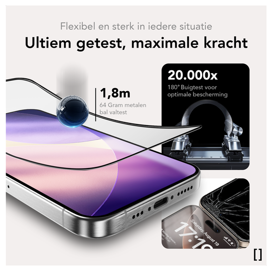 iPhone 17 Pro Starter Kit - Hoesje, Screenprotector 2st & Oplader afbeelding 12