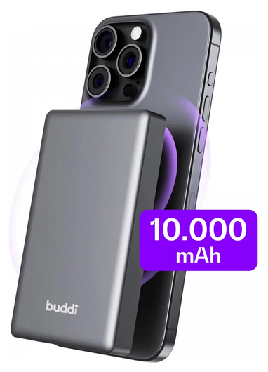 Buddi Charging Kit met 3-in-1 Oplader, Powerbank, Adapter en 2M Kabel afbeelding 3