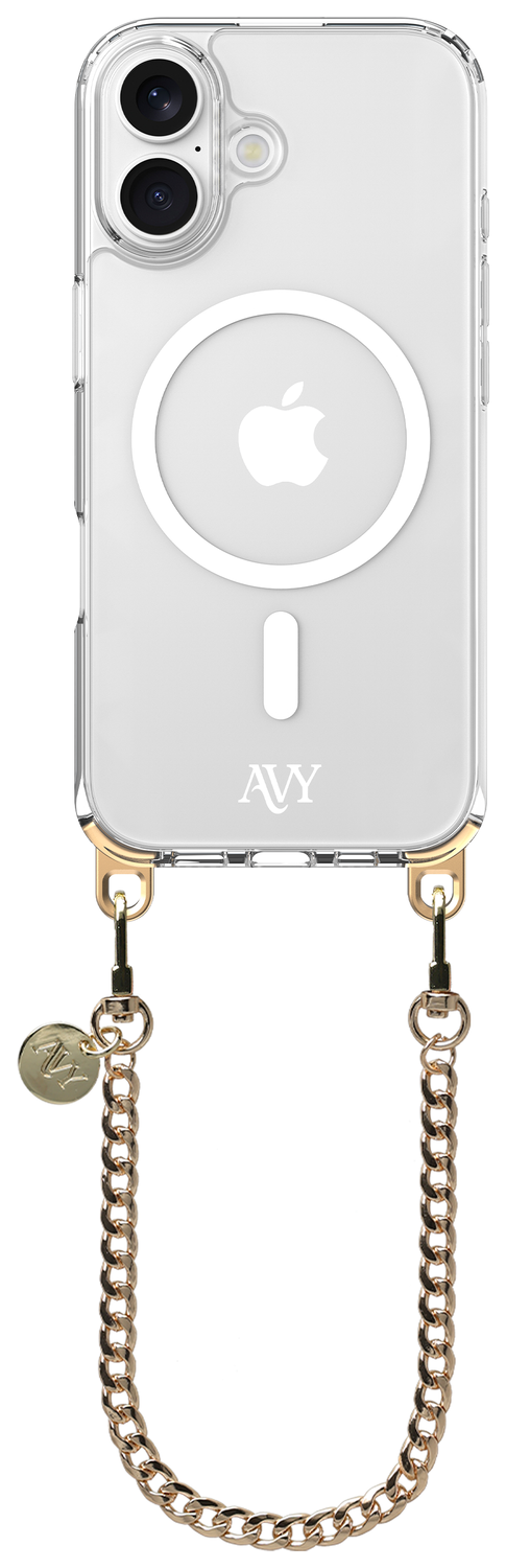 AVY Apple iPhone 16 Hoesje met Koord & MagSafe 30CM Aurum Lien afbeelding 1