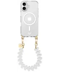 AVY Apple iPhone 16 Hoesje met Koord & MagSafe 30CM Cupid White afbeelding