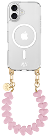 AVY Apple iPhone 16 Hoesje met Koord & MagSafe 30CM Cupid Pink