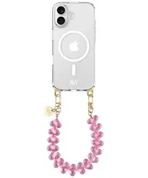 AVY Apple iPhone 16 Hoesje met Koord & MagSafe 30CM Cupid Clear Pink afbeelding