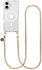 AVY Apple iPhone 16 Hoesje met Koord & MagSafe 120CM Aurum Lien Long
