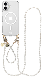 AVY Apple iPhone 16 Hoesje met Koord & MagSafe Set Perla Chic afbeelding