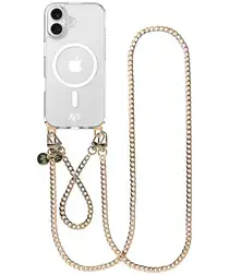 AVY Apple iPhone 16 Hoesje met Koord & MagSafe Set Aurum Lien afbeelding