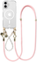 AVY Apple iPhone 16 Hoesje met Koord & MagSafe Set Pearl & Rope Pink