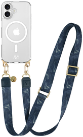 AVY Apple iPhone 16 Hoesje met Koord & MagSafe 130CM Obscura Blue