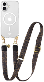 AVY Apple iPhone 16 Hoesje met Koord & MagSafe 130CM Panthera Chic