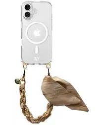 AVY Apple iPhone 16 Hoesje met Koord & MagSafe 32CM Aurum Gold afbeelding