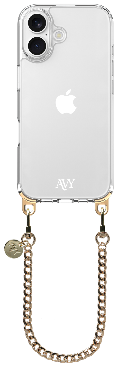 AVY Apple iPhone 16 Hoesje Met Koord 30CM Aurum Lien afbeelding 1