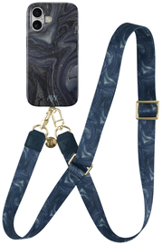 AVY Apple iPhone 16 MagSafe Hoesje met Koord 130CM Obscura Blue