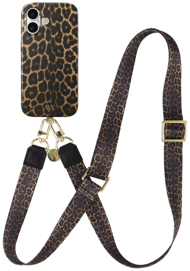 AVY Apple iPhone 16 MagSafe Hoesje met Koord 130CM Panthera Chic afbeelding 1