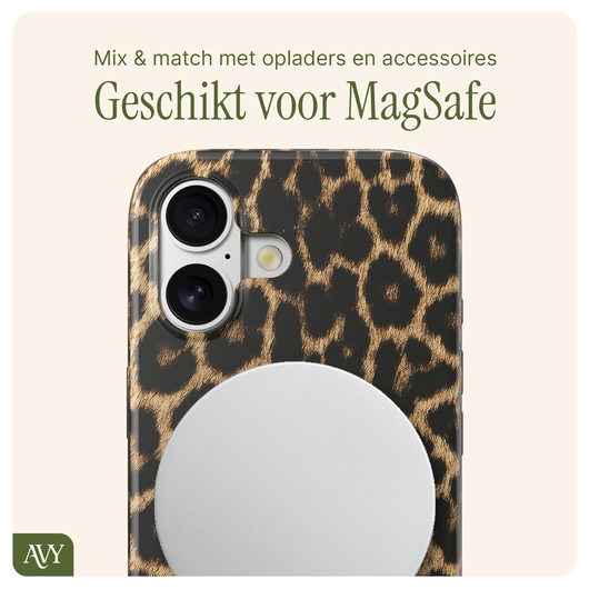 AVY Apple iPhone 16 MagSafe Hoesje met Koord 130CM Panthera Chic afbeelding 8