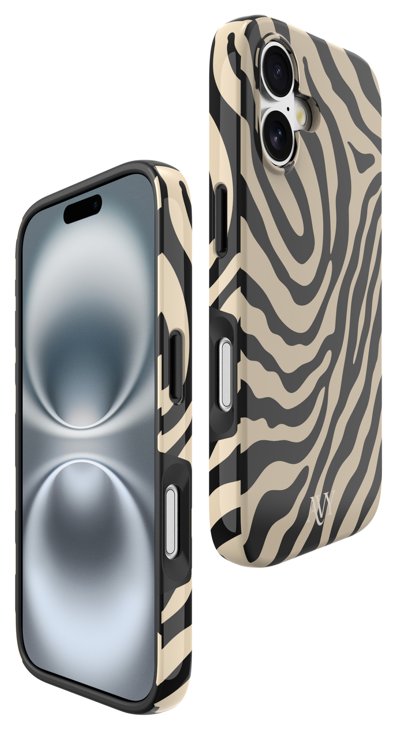 AVY Apple iPhone 16 MagSafe Hoesje met Koord 30CM Safari Hearts afbeelding 12