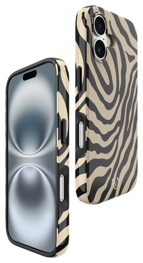 AVY Apple iPhone 16 MagSafe Hoesje met Koord 32CM Serengeti Zebra afbeelding 14