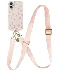 AVY Apple iPhone 16 MagSafe Hoesje met Koord 130CM Cupid Blush afbeelding