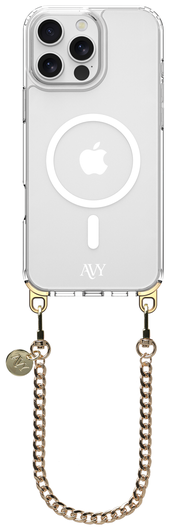 AVY Apple iPhone 16 Pro Hoesje met Koord & MagSafe 30CM Aurum Lien afbeelding 1