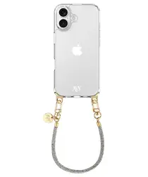 AVY Apple iPhone 16 Pro Hoesje met Koord & MagSafe 30CM Silver Spark afbeelding