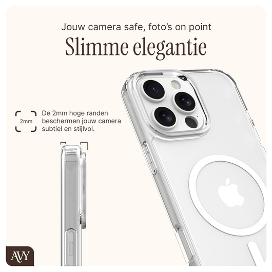AVY Apple iPhone 16 Pro Hoesje met Koord & MagSafe 30CM Silver Spark afbeelding 3