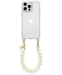 AVY Apple iPhone 16 Pro Hoesje met Koord & MagSafe 30CM Cupid Beige afbeelding