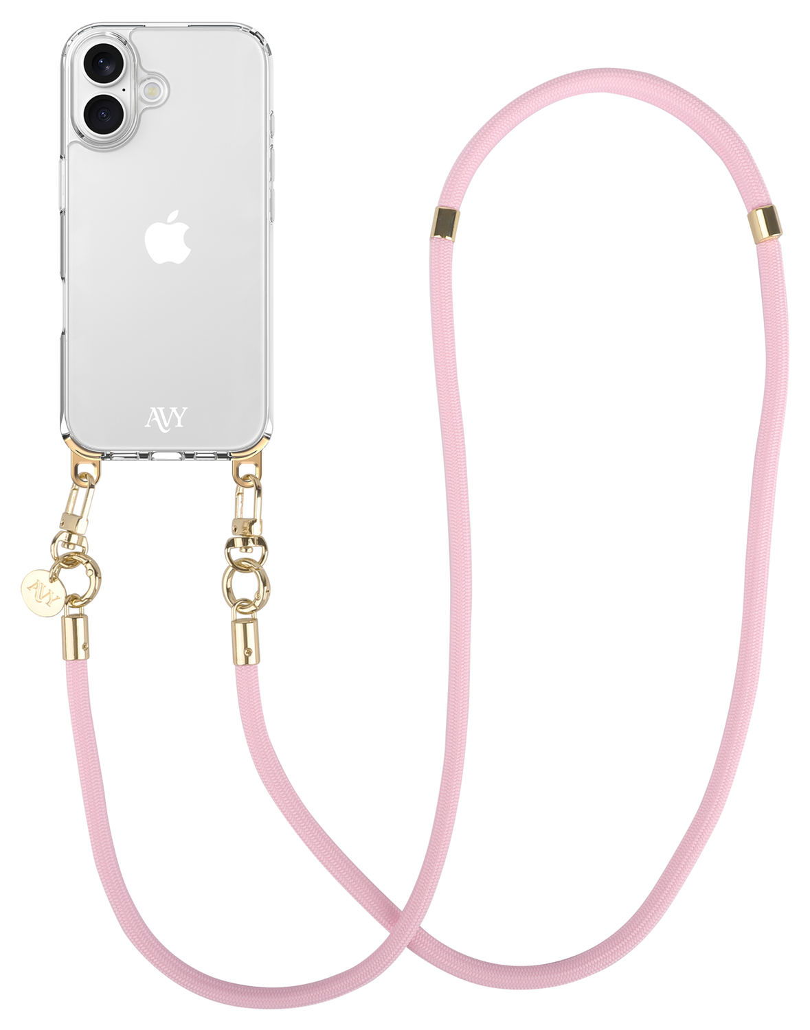 AVY Apple iPhone 16 Pro Hoesje met Koord & MagSafe 130CM Tressé Pink afbeelding 9