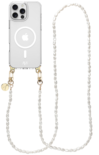AVY Apple iPhone 16 Pro Hoesje met Koord & MagSafe 120CM Perla Chic Long afbeelding 1