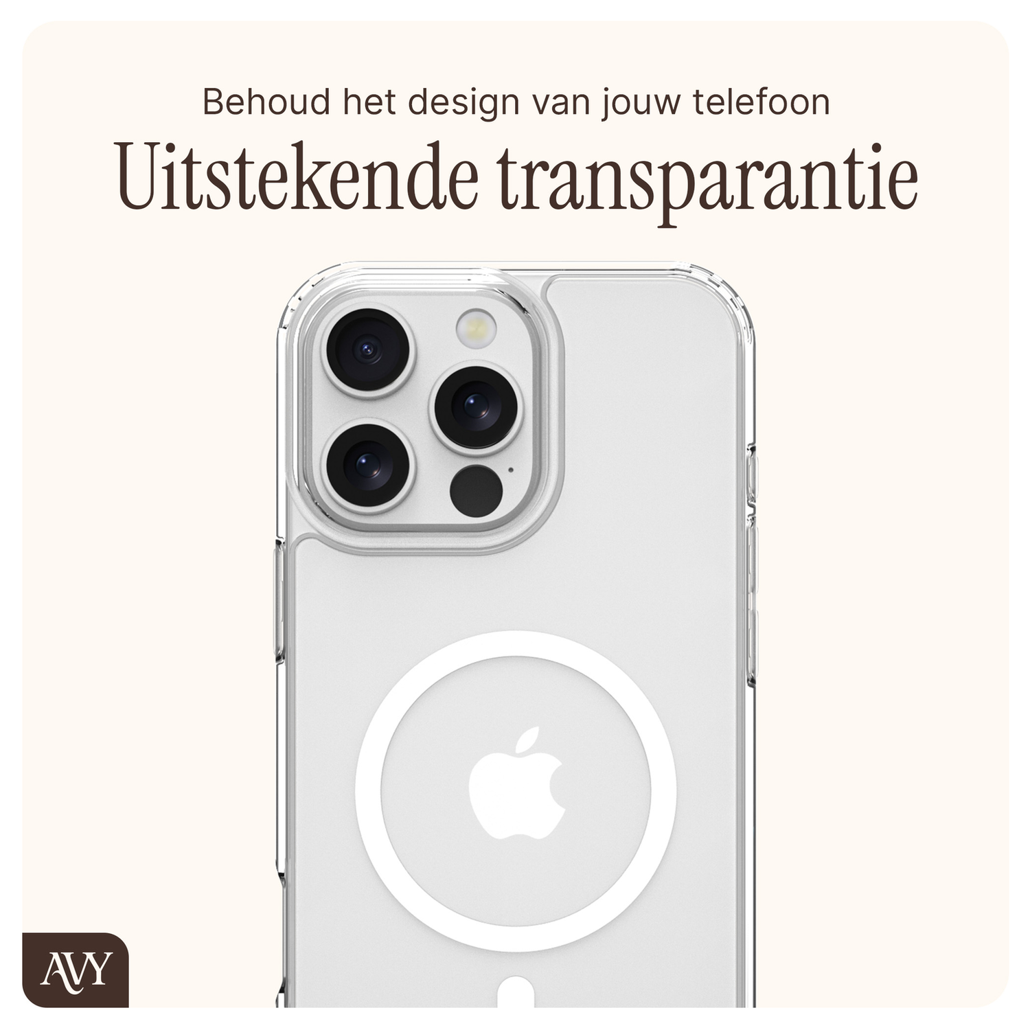 AVY Apple iPhone 16 Pro Hoesje met Koord & MagSafe 120CM Silver Spark Long afbeelding 7
