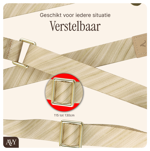 AVY Apple iPhone 16 Pro Hoesje met Koord & MagSafe 130CM Aurum Gold afbeelding 8