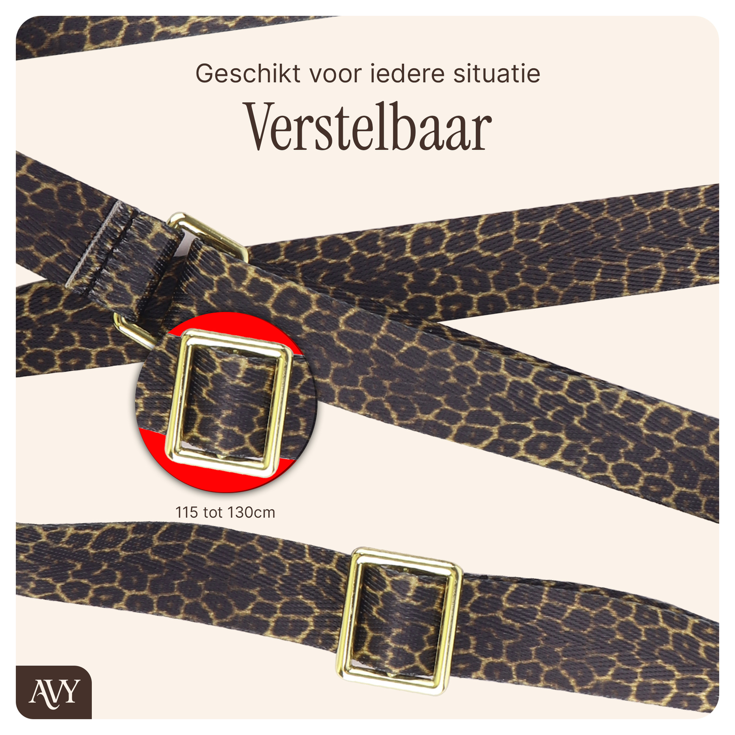 AVY Apple iPhone 16 Pro Hoesje met Koord & MagSafe 130CM Panthera Chic afbeelding 7