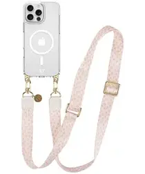 AVY Apple iPhone 16 Pro Hoesje met Koord & MagSafe 130CM Cupid Blush afbeelding
