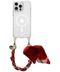 AVY Apple iPhone 16 Pro Hoesje met Koord & MagSafe 32CM Botanique Roses afbeelding