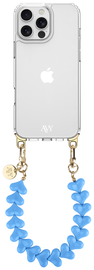 AVY Apple iPhone 16 Pro Hoesje Met Koord 30CM Cupid Blue