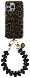 AVY Apple iPhone 16 Pro MagSafe Hoesje met Koord 30CM Panther Hearts