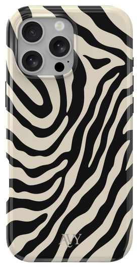 AVY Apple iPhone 16 Pro MagSafe Hoesje met Koord 30CM Zebra Hearts afbeelding 12