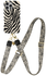 AVY Apple iPhone 16 Pro MagSafe Hoesje met Koord 130CM Serengeti Zebra