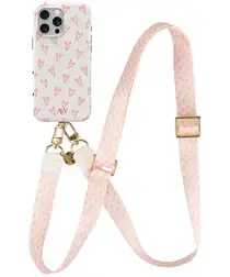 AVY Apple iPhone 16 Pro MagSafe Hoesje met Koord 130CM Cupid Blush afbeelding