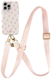 AVY Apple iPhone 16 Pro MagSafe Hoesje met Koord 130CM Cupid Blush
