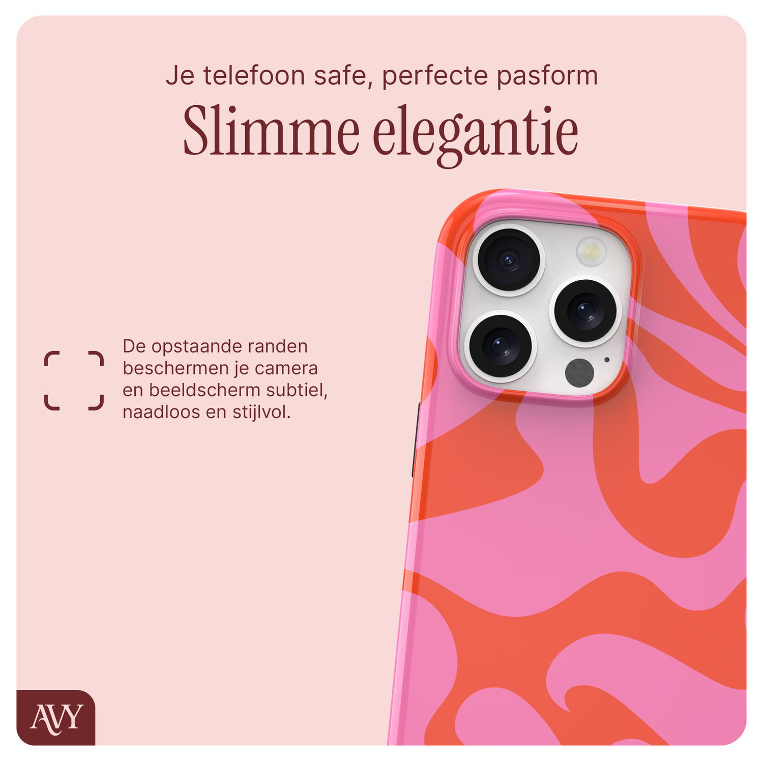 AVY Apple iPhone 16 Pro MagSafe Hoesje met Koord 30CM Rose Hearts afbeelding 6