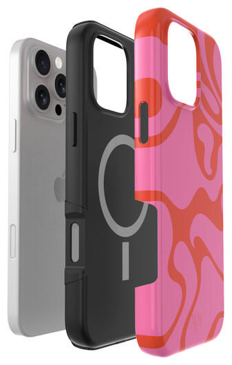AVY Apple iPhone 16 Pro MagSafe Hoesje met Koord 130CM Rosé Twist afbeelding 15