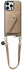 AVY Apple iPhone 16 Pro Beige Leren Hoesje met Wallet & Koord Short Leather