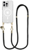 AVY Apple iPhone 16 Pro Max Hoesje met Koord & MagSafe 130CM Tressé Black