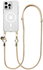 AVY Apple iPhone 16 Pro Max Hoesje met Koord & MagSafe 130CM Tressé Beige