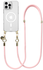 AVY Apple iPhone 16 Pro Max Hoesje met Koord & MagSafe 130CM Tressé Pink