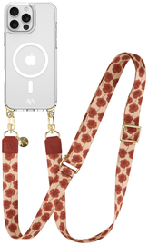 AVY Apple iPhone 16 Pro Max Hoesje met Koord & MagSafe 130CM Botanique Roses