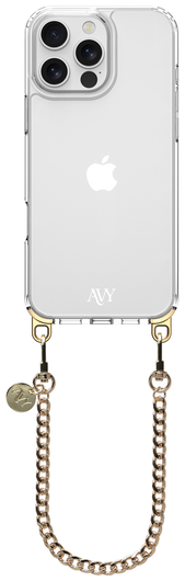 AVY Apple iPhone 16 Pro Max Hoesje Met Koord 30CM Aurum Lien afbeelding 1