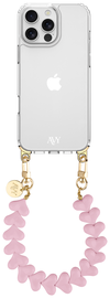 AVY Apple iPhone 16 Pro Max Hoesje Met Koord 30CM Cupid Pink