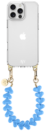 AVY Apple iPhone 16 Pro Max Hoesje Met Koord 30CM Cupid Blue