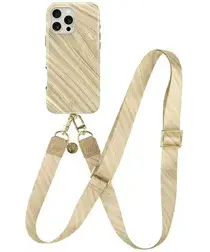 AVY Apple iPhone 16 Pro Max MagSafe Hoesje met Koord 130CM Aurum Gold afbeelding