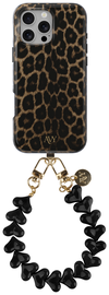 AVY Apple iPhone 16 Pro Max MagSafe Hoesje met Koord 30CM Panther Hearts